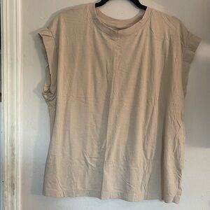 Casual Beige Women's Top